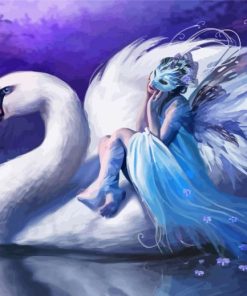 Aesthetic Woman Swan Paint By Numbers