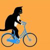 Aesthetic Cat On Bicycle Paint By Numbers