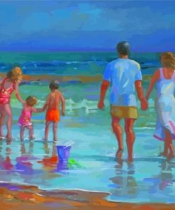 Aesthetic Family Beach Paint By Numbers