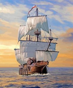 Aesthetic Galleon Paint By Numbers