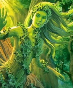 Aesthetic Nymph Dryad Paint By Numbers