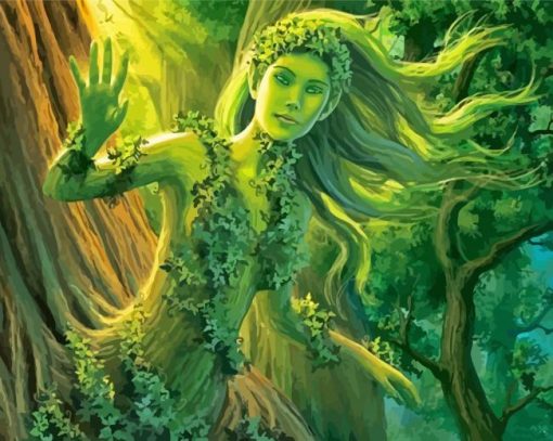 Aesthetic Nymph Dryad Paint By Numbers