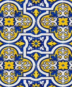 Aesthetic Portuguese Tile Paint By Numbers