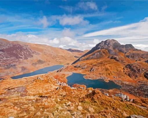 Aesthetic Snowdonia Paint By Numbers