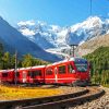 Aesthetic Swiss Train Paint By Numbers