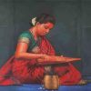 Aesthetic Traditional Girl Paint By Numbers