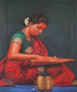 Aesthetic Traditional Girl Paint By Numbers