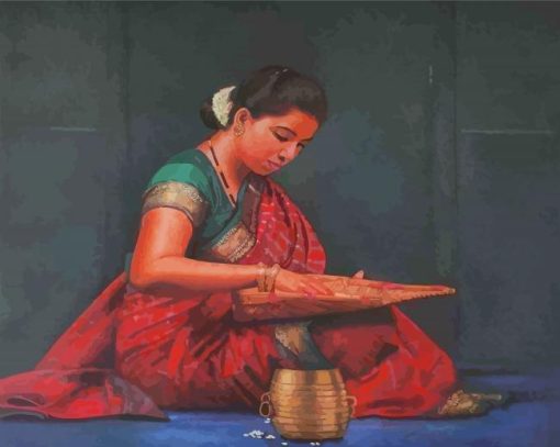 Aesthetic Traditional Girl Paint By Numbers