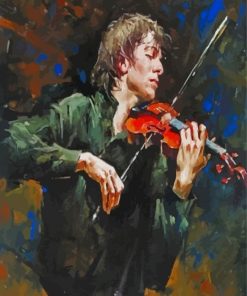 Aesthetic Violinist Man Paint By Numbers