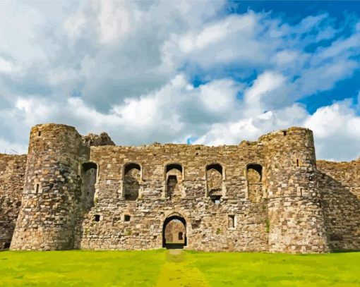 Beaumaris Castle Wales Paint By Numbers