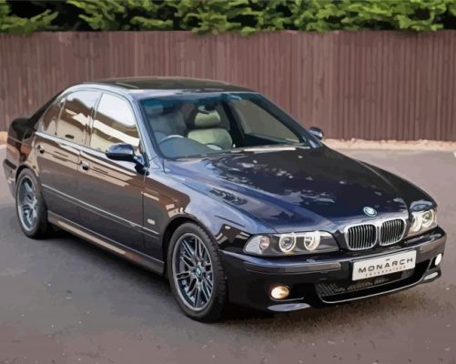 Black E39 Paint By Numbers