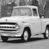 Black And White Old Ford Truck Paint By Numbers