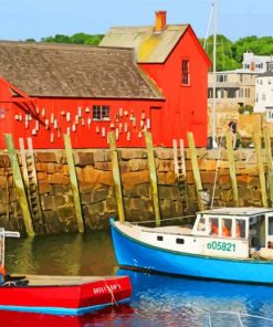 Cool Rockport Massachusetts Paint By Numbers