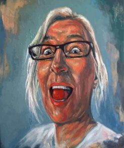 Crazy Old Happy Woman Paint By Numbers