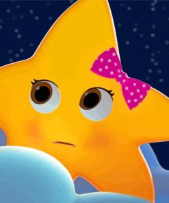 Cute Twinkle Twinkle Star Paint By Numbers