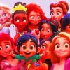 Disney Princesses With Vanellope Paint By Numbers