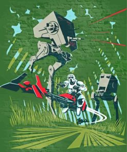 Endor Star Wars Illustration Paint By Numbers