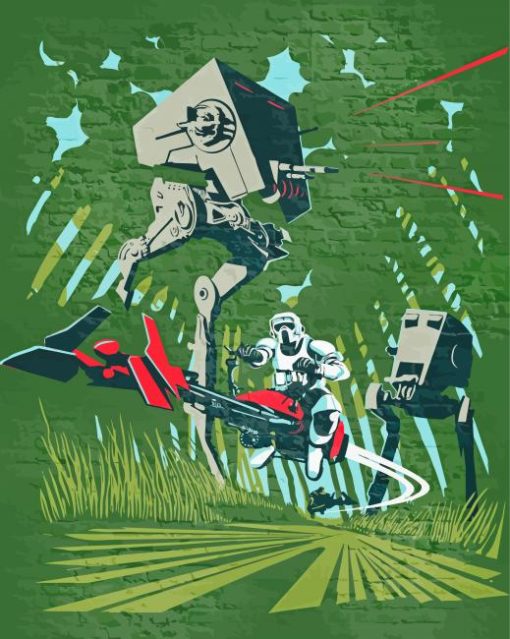 Endor Star Wars Illustration Paint By Numbers