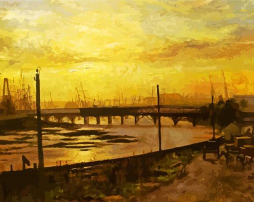 Falls Bridge Melbourne By Frederick McCubbin Paint By Numbers