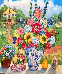 Flowers Vases Suzanne Etienne Paint By Numbers