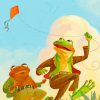 Frog And Toad Playing Paint By Numbers