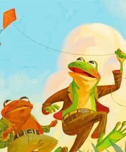 Frog And Toad Playing Paint By Numbers