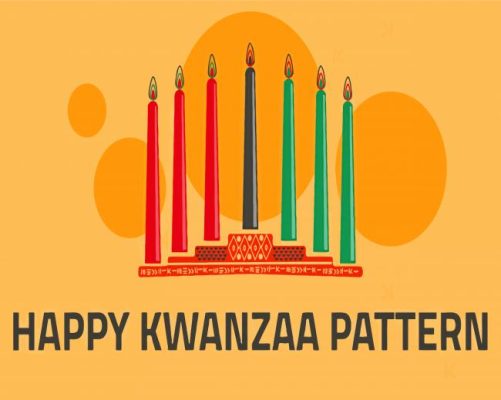 Happy Kwanzaa Poster Paint By Numbers