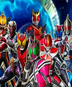 Kamen Rider Superheroes Paint By Numbers