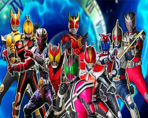 Kamen Rider Superheroes Paint By Numbers