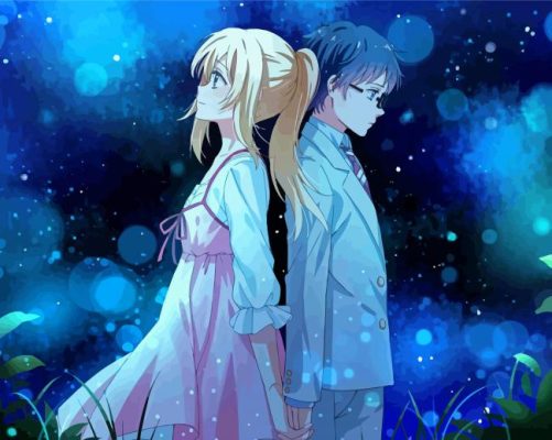 Kousei And Kaori From Your Lie In April Anime Paint By Numbers