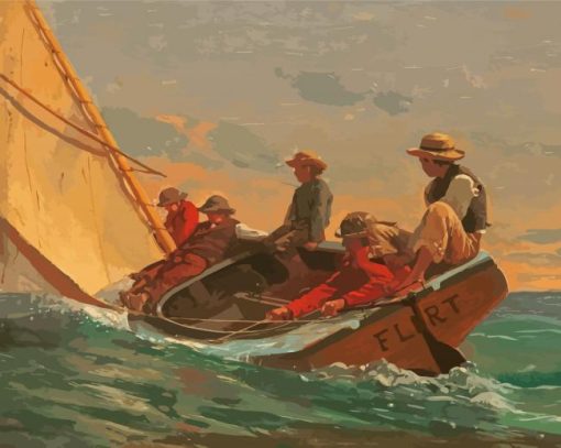 Men In Sailboat Paint By Numbers