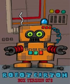 Numbots Cartoon Robot Paint By Numbers