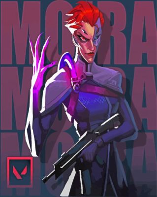 Overwatch MOIRA Poster Paint By Numbers