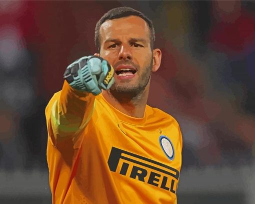 The Goalkeeper Samir Handanovic Paint By Numbers