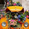 Vintage Volkswagen With Flowers Paint By Numbers