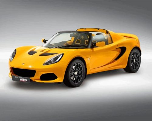 Yellow Lotus Elise Paint By Numbers