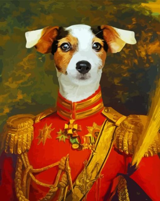 Admiral Dog Paint By Numbers