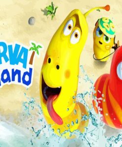 Larva Island Poster Paint By Numbers