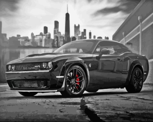 Hellcat Srt Paint By Numbers