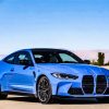 Blue BMW M4 Paint By Numbers