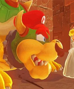 Bowser And Princess Paint By Numbers