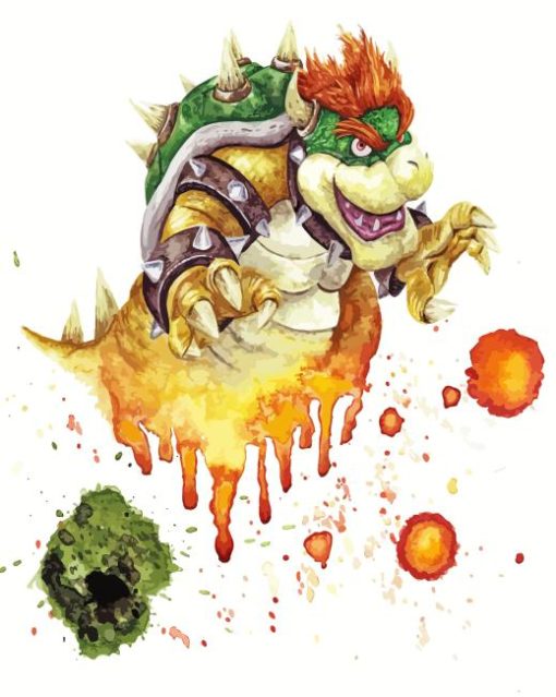 Bowser Paint By Numbers