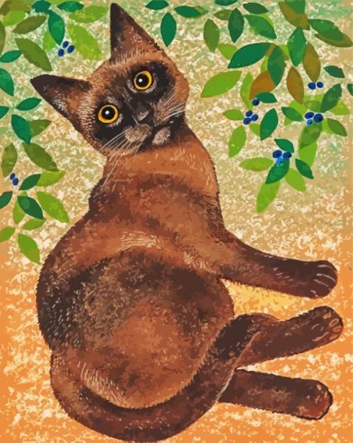 Burmese Cat Paint By Numbers