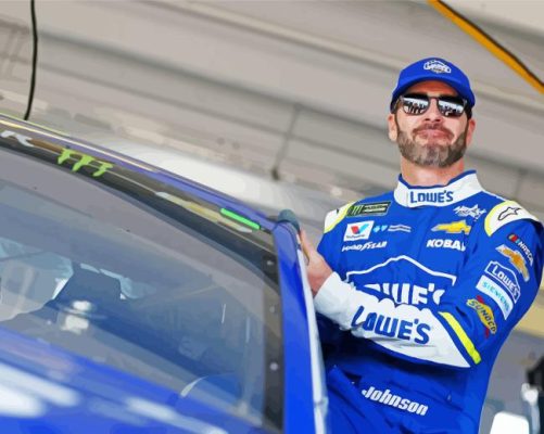 Driver Jimmie Johnson Paint By Numbers
