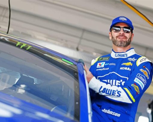 Driver Jimmie Johnson Paint By Numbers