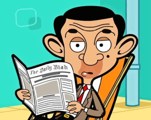 Cartoon Mr Bean Paint By Numbers