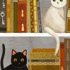 Cats On Bookshel Paint By Numbers