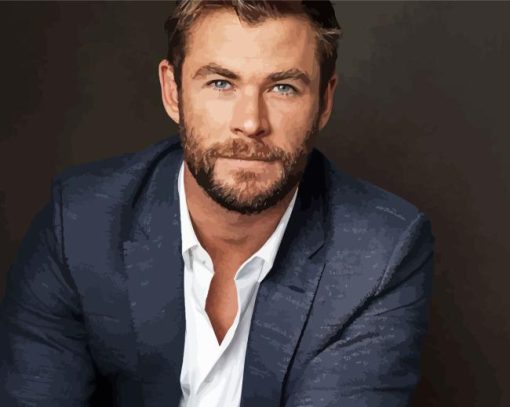 Classy Chris Hemsworth Paint By Numbers