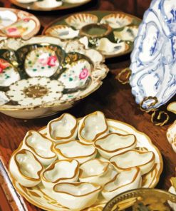 Oyster Plates Paint By Numbers