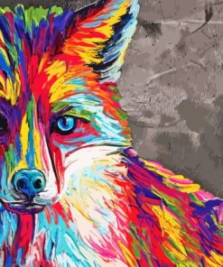 Colorful Fox Paint By Numbers